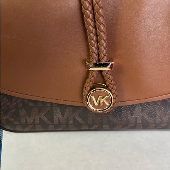 Michael Kors Brown Crossbody Bag with Monogram Print Great condition - Picture 2 of 13